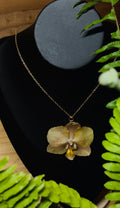 Eternal Orchid Necklace in Medium Tan/Yellow