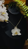 Eternal Orchid Necklace in Medium White