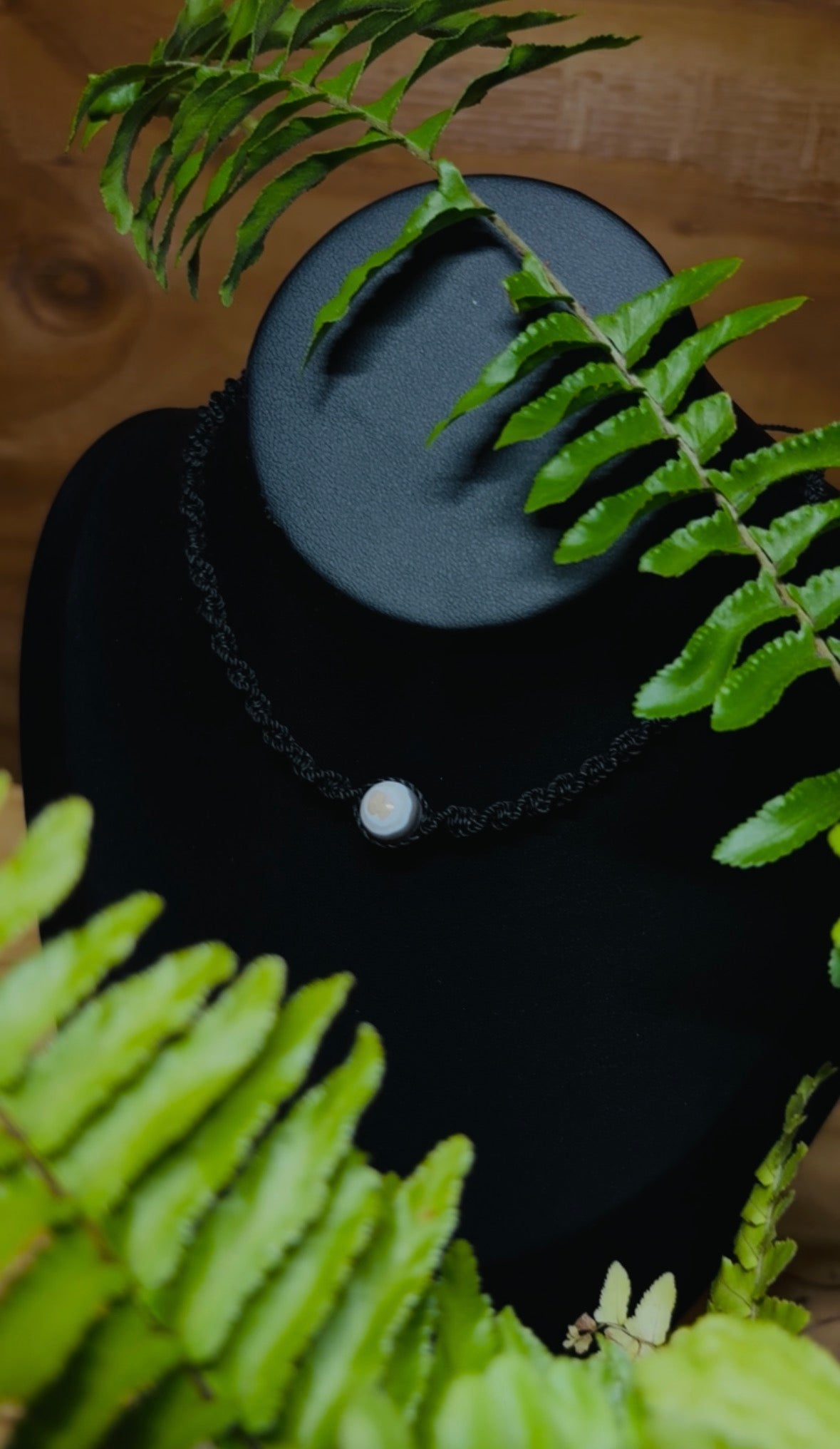 Botswana Agate Macramé Necklace
